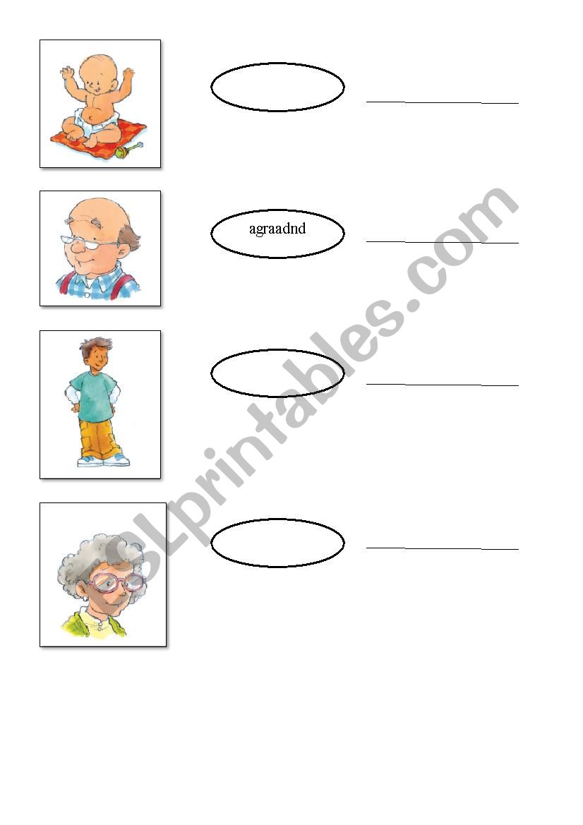 Family dictation worksheet