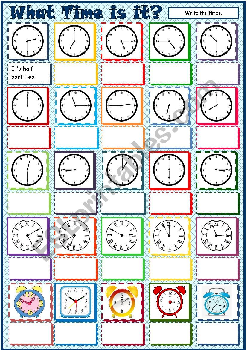 What Time is it? worksheet