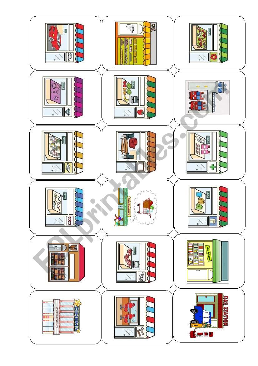 LetÂ´s Go to Town! worksheet