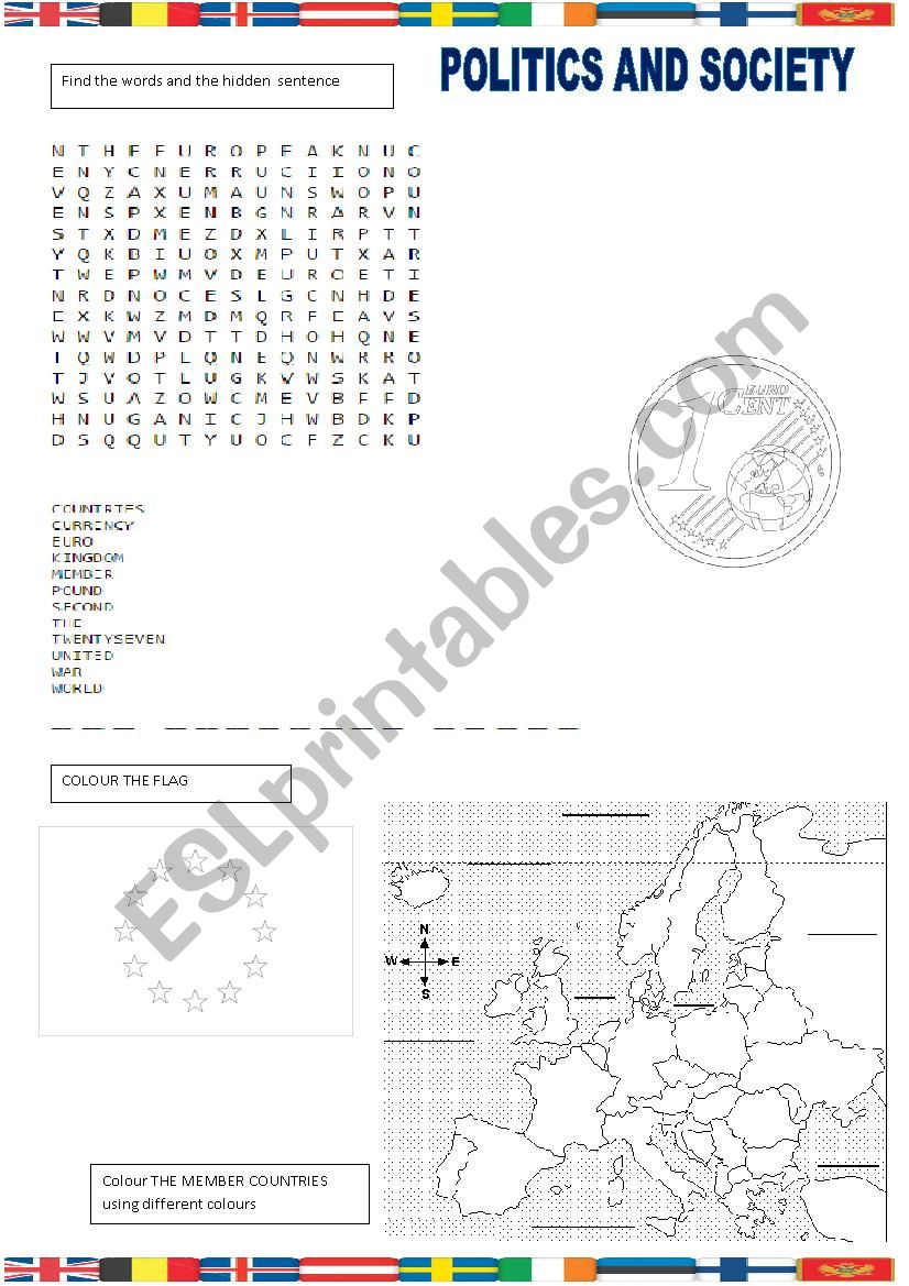 The European Union worksheet