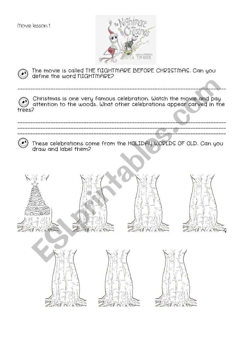 The Nightmare Before Christmas lesson 1