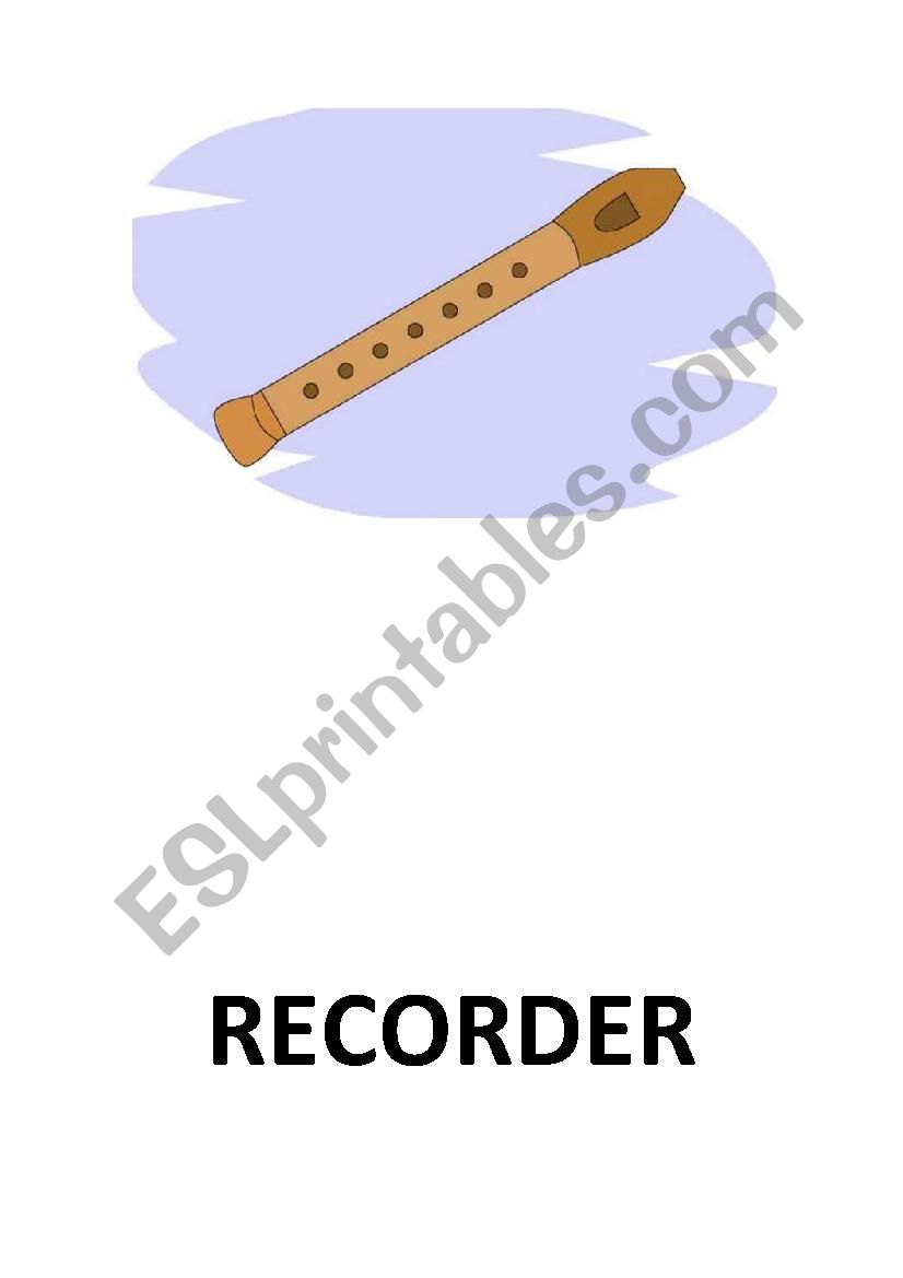 MUSICAL INSTRUMENTS FLASHCARDS