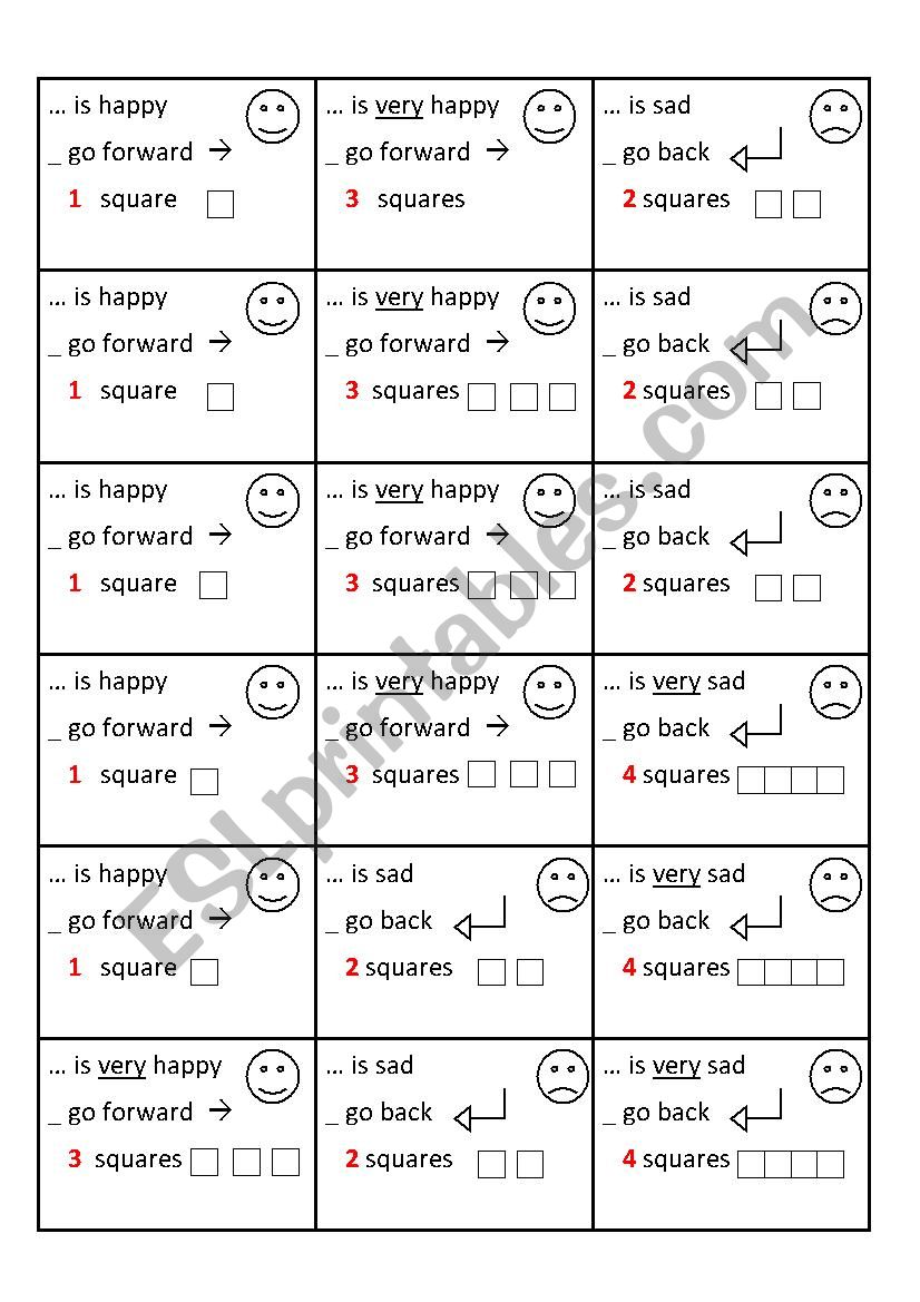 Board game cards _ for any game with characters