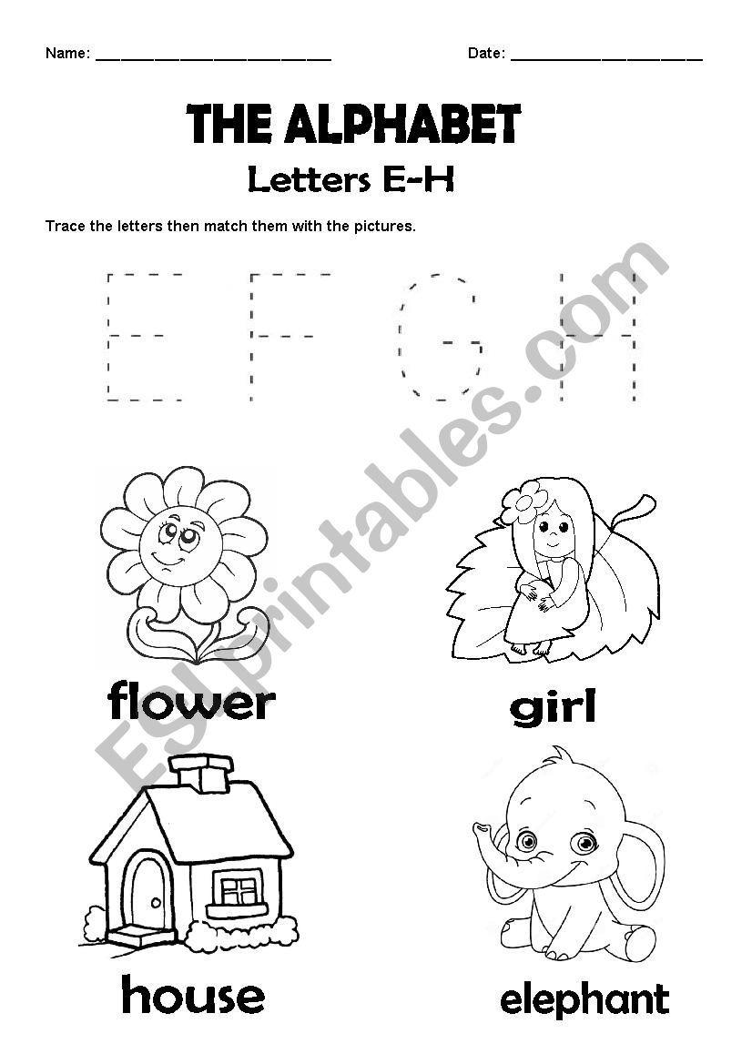 The Alphabet worksheet