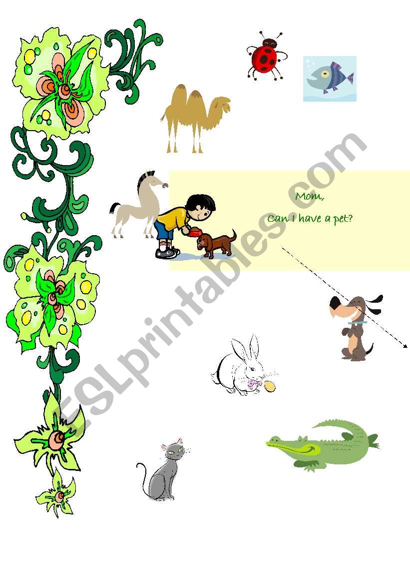 can I have a pet? worksheet