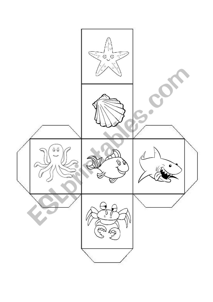 Sea dice worksheet