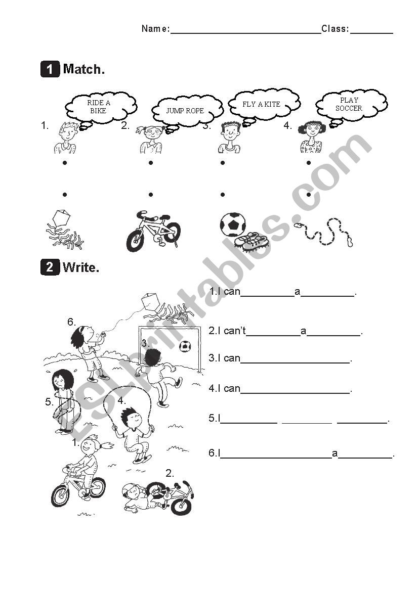 Activities worksheet