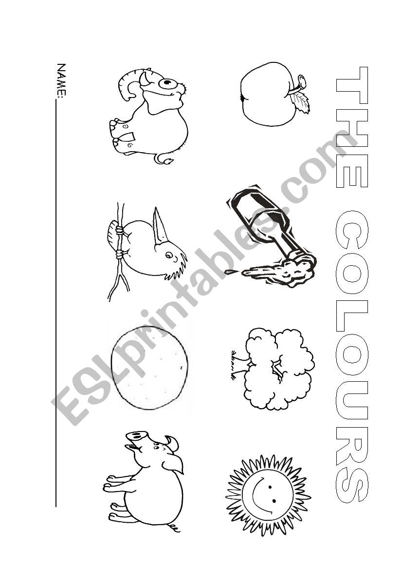 Colouring colour worksheet