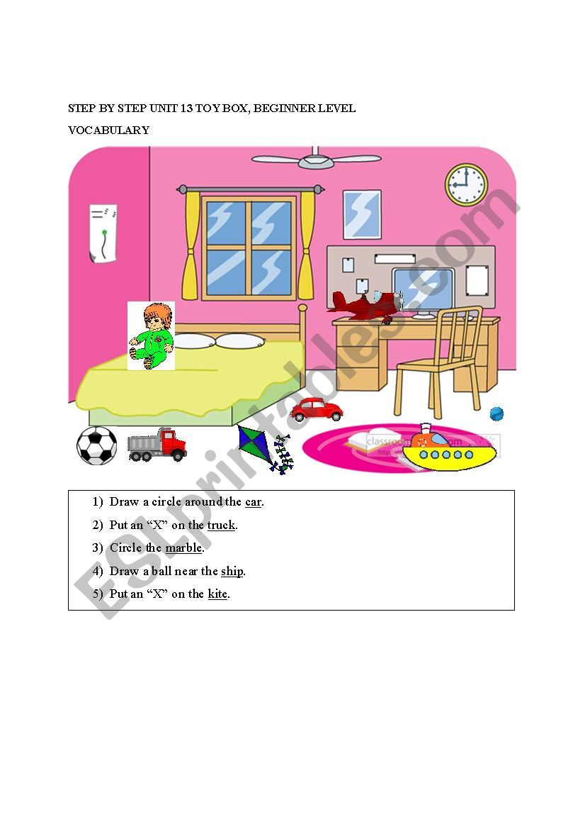 Toys vocabulary for young learners
