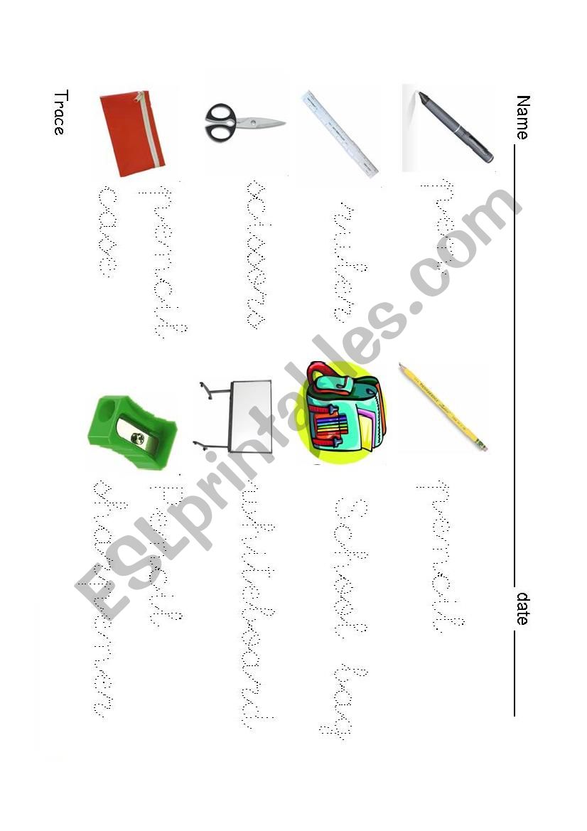 class trace 2 worksheet