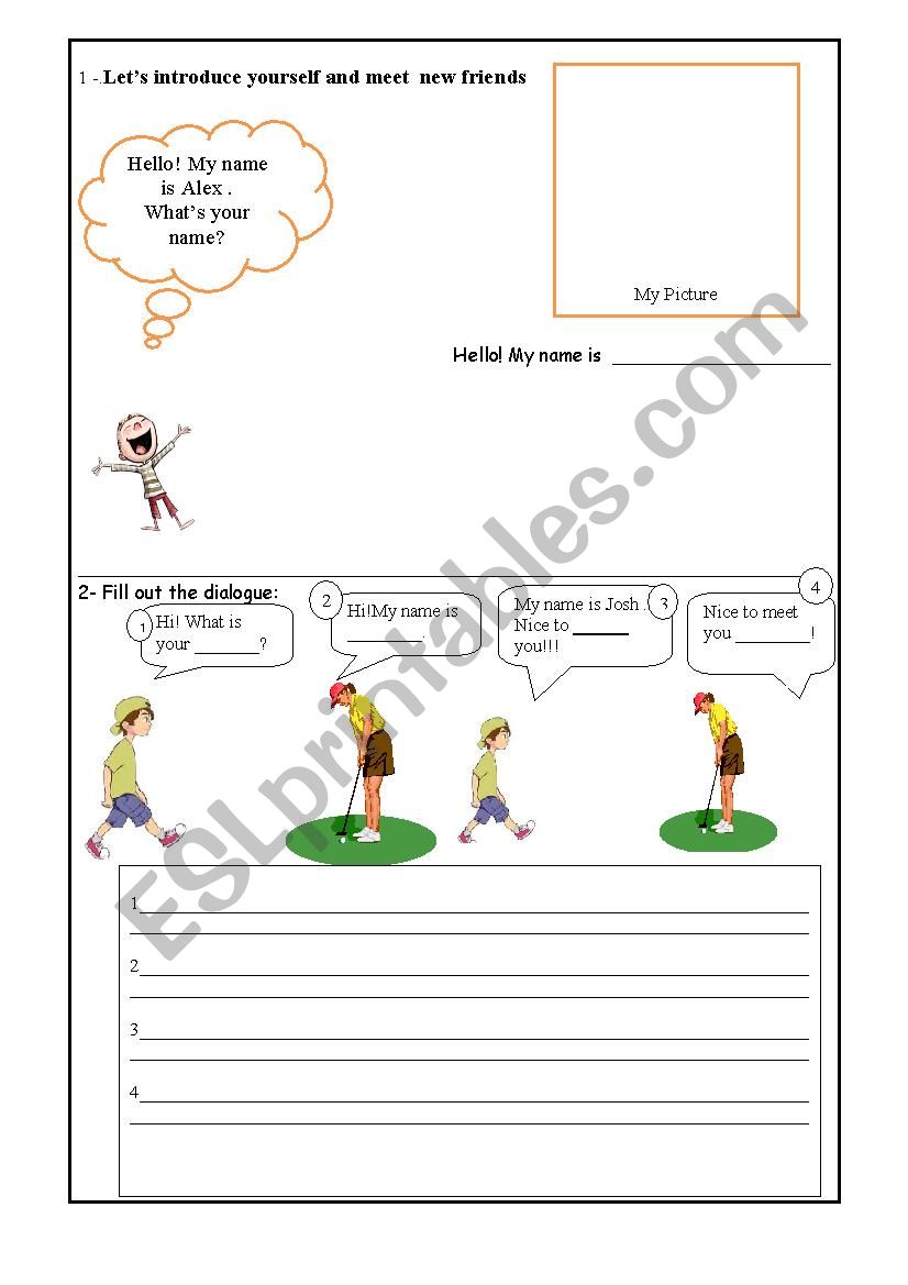 introduce yourself worksheet