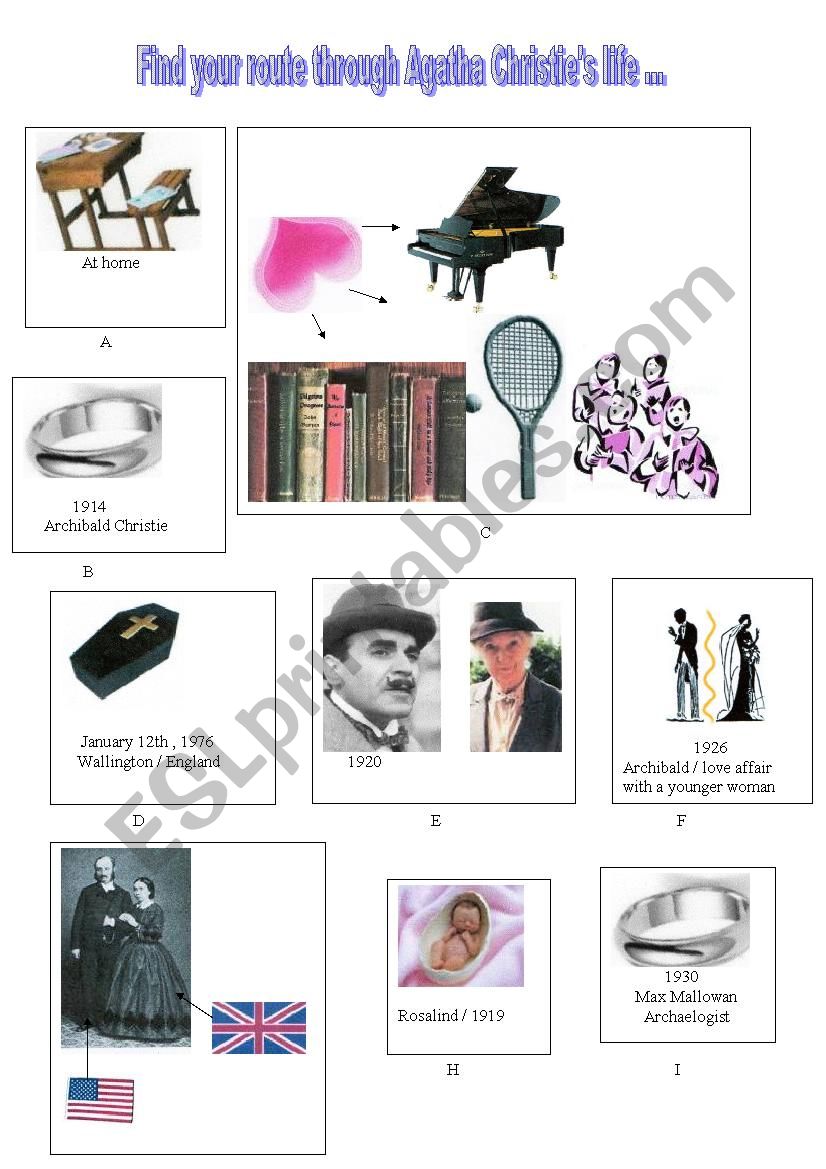 Telling about Agatha ChristieÂ´s life 