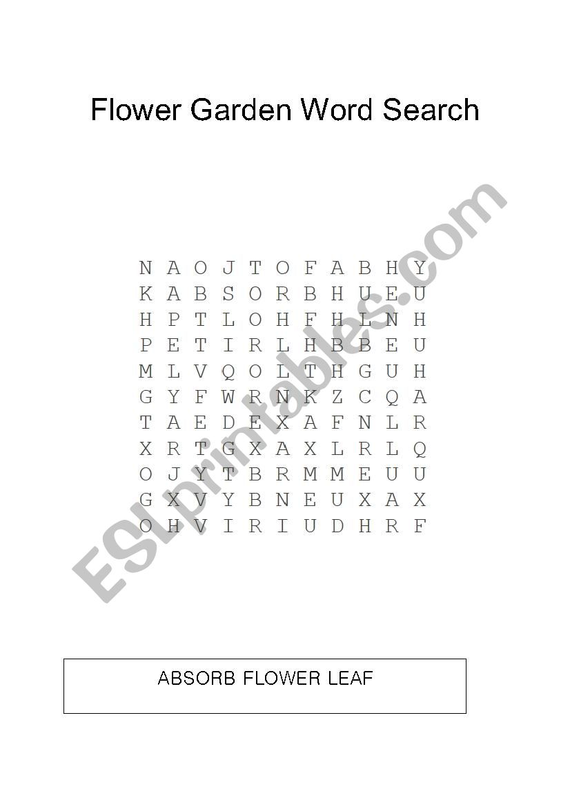 Flower structure worksheet