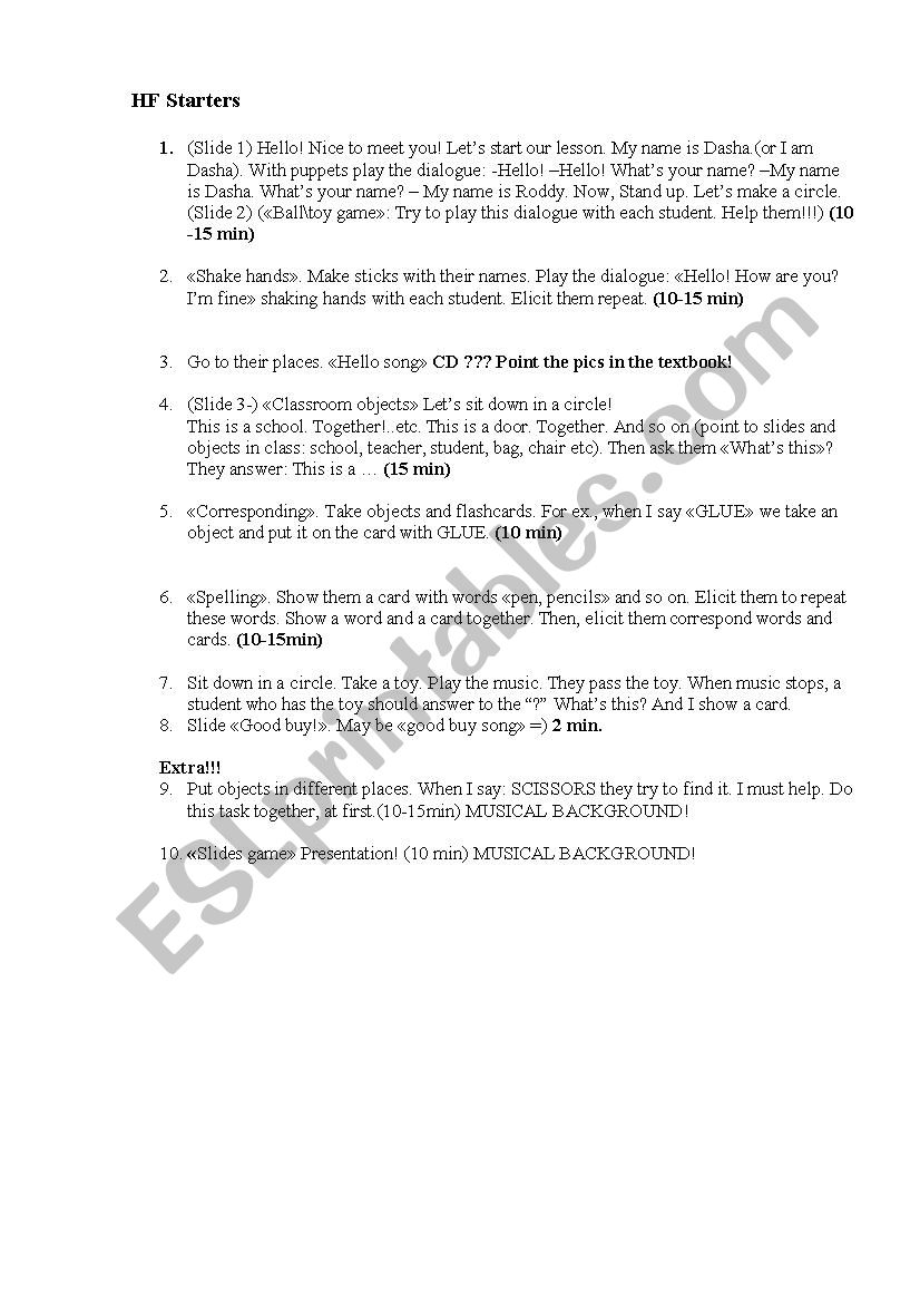 Lesson plan worksheet