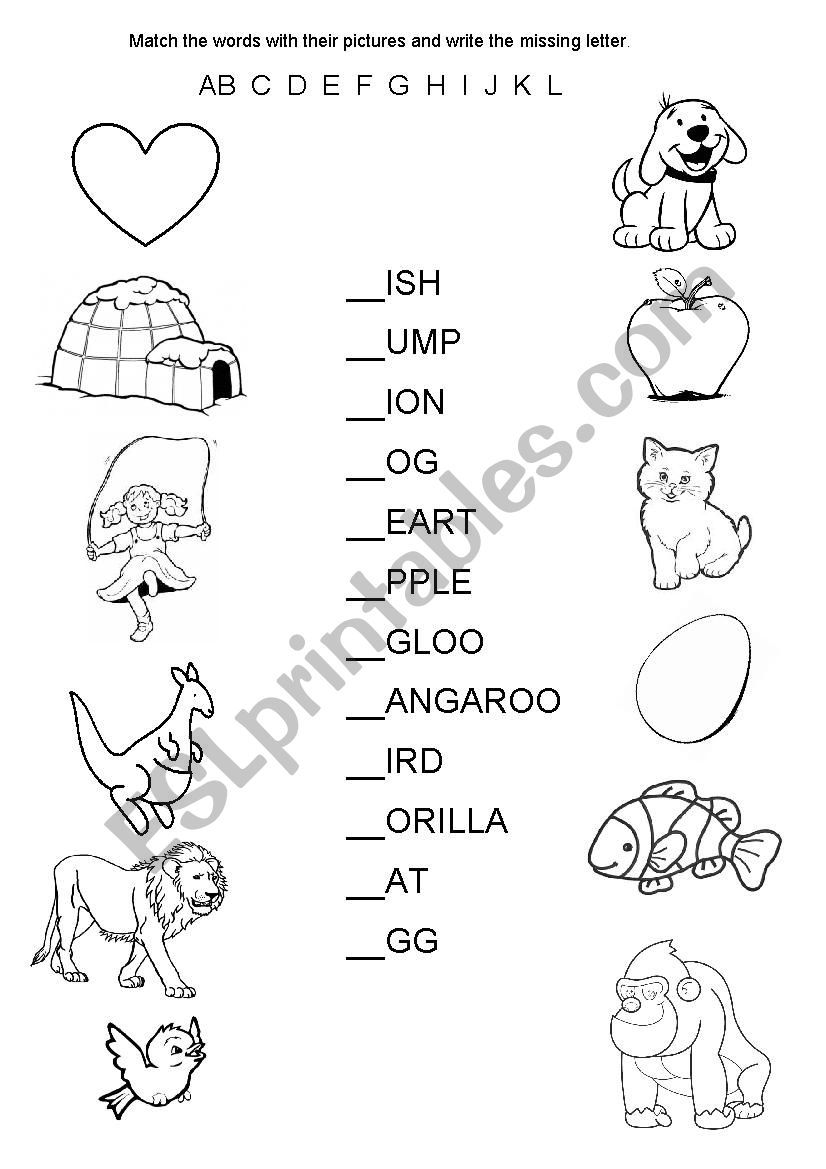 Alphabet Match worksheet