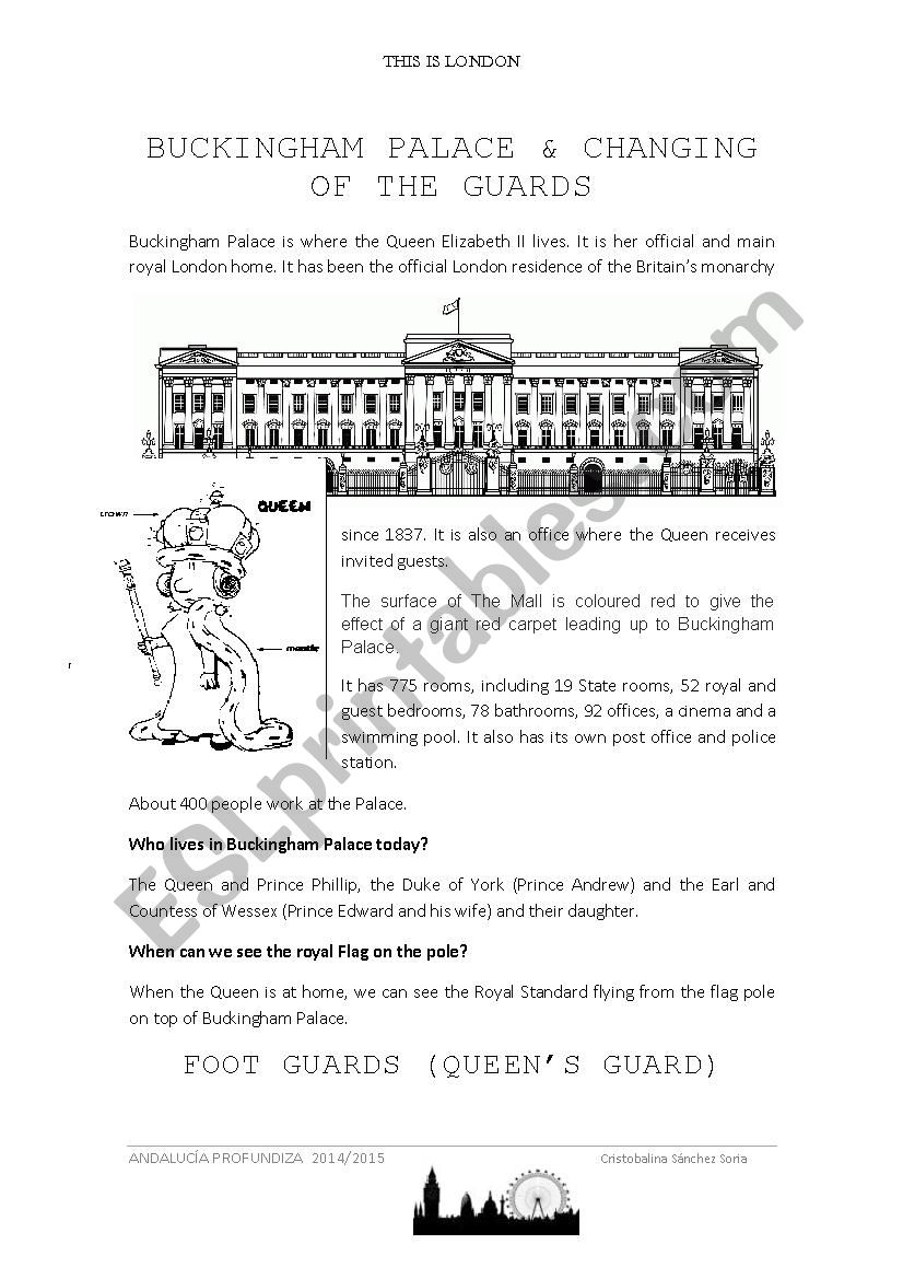 Buckingham Palace worksheet