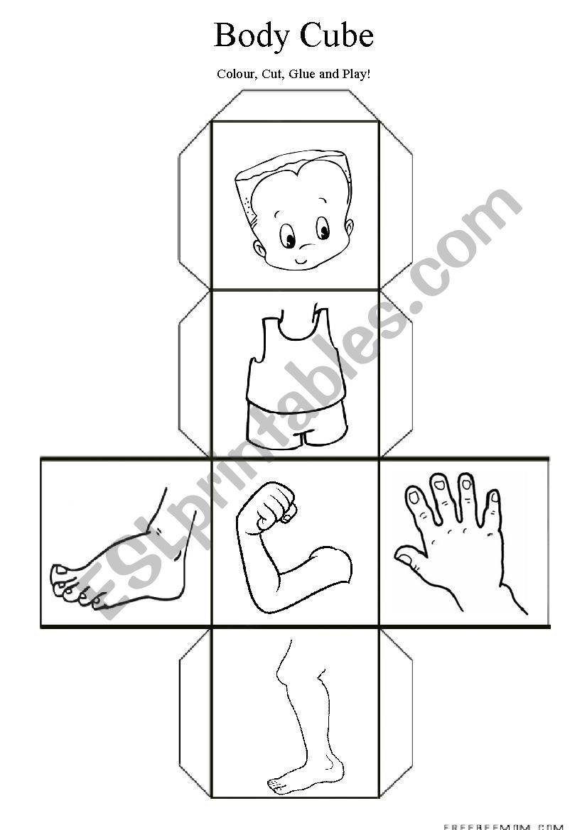 Body Dice worksheet