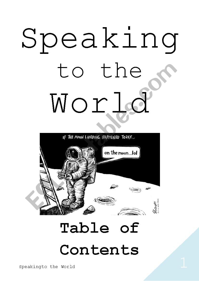 Speaking to the world worksheet