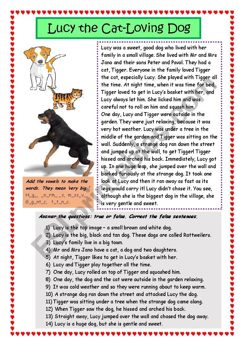 Tale with a twist! worksheet