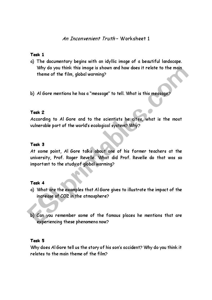 AlGoreInconvenientTruth_DocumentaryViewingWorksheet1