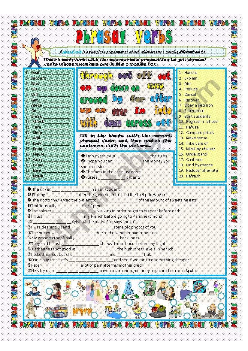 Phrasal Verbs worksheet