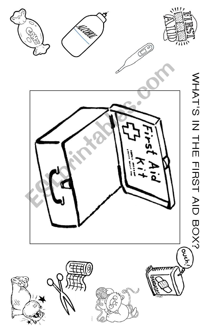 first aid box worksheet