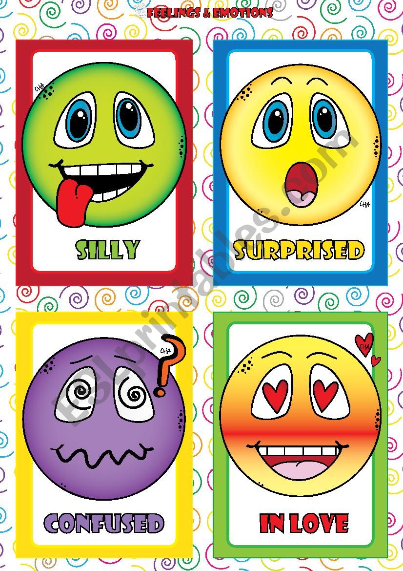 Feelings and Emotions - FLASHCARDS (2-4)