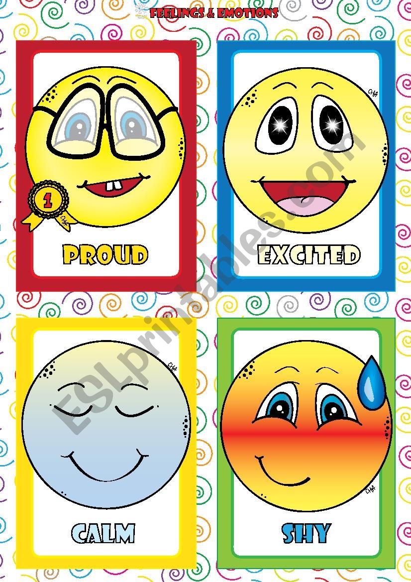 Feelings and Emotions - FLASHCARDS (4-4)