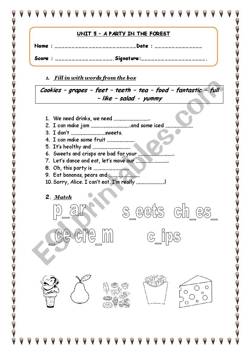 Review for young learners worksheet