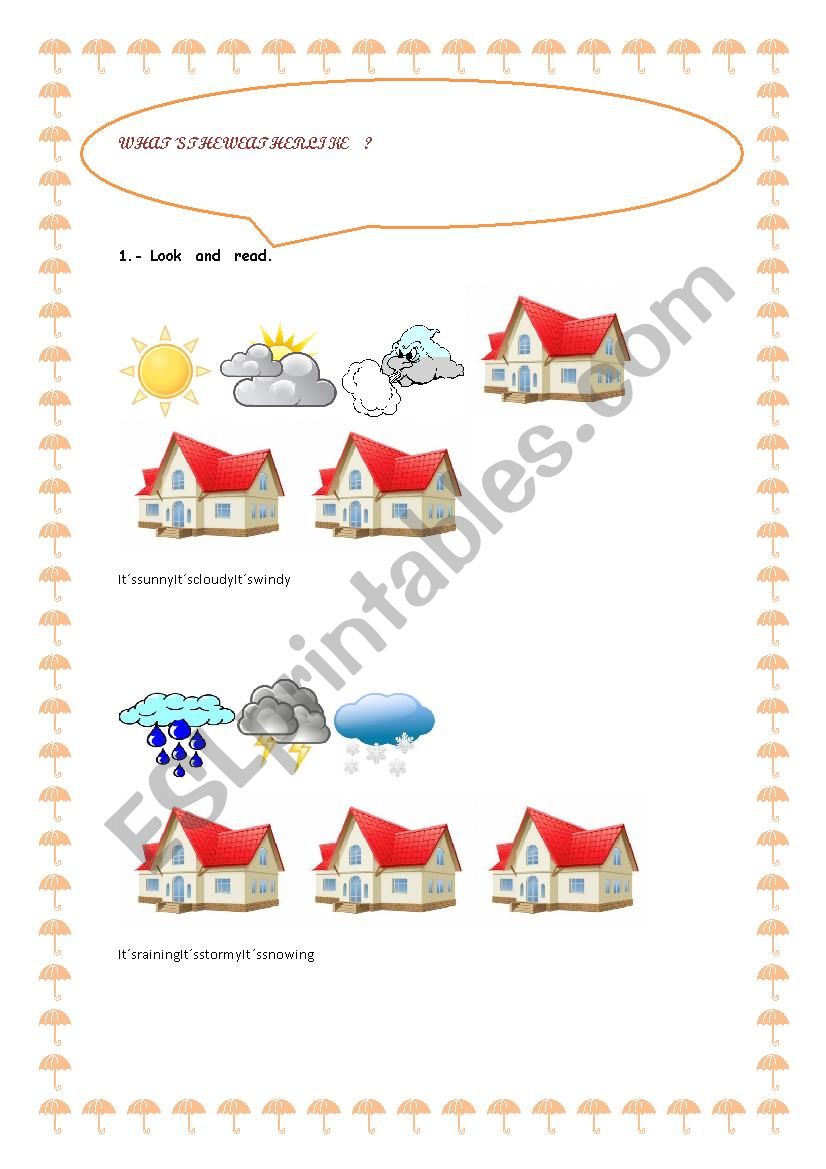 WEATHER worksheet