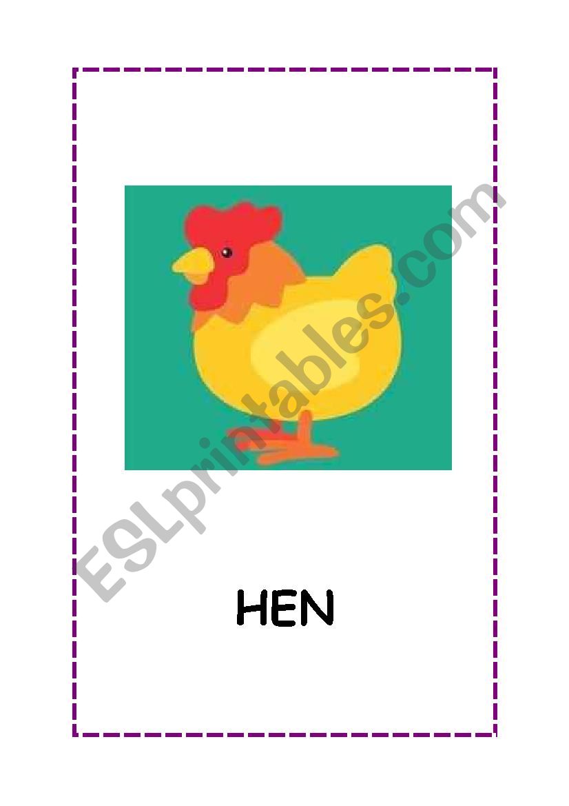 animals-flas-cards worksheet