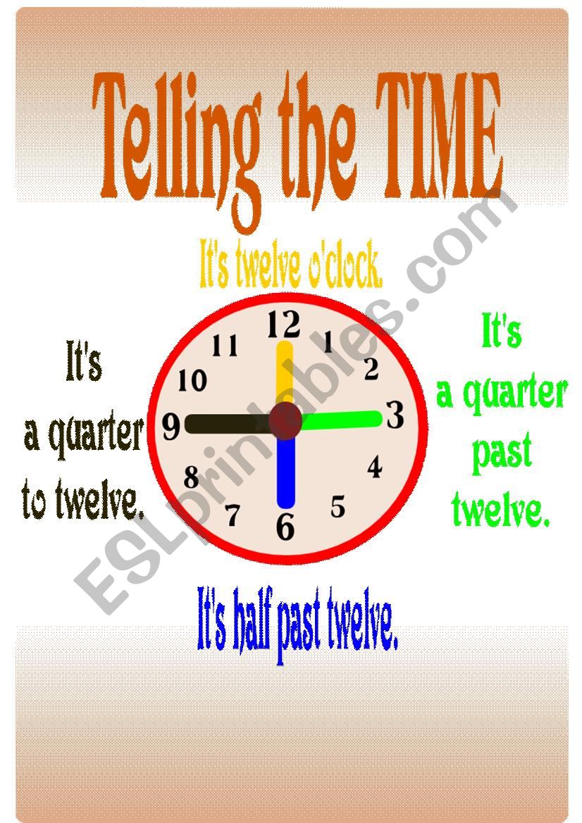 the time  worksheet