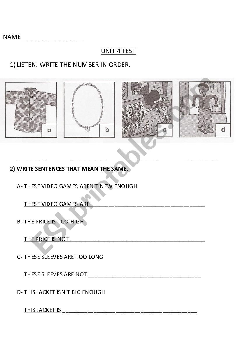 TOO-ENOUGH/COMPARATIVE-SUPERLATIVE FORM