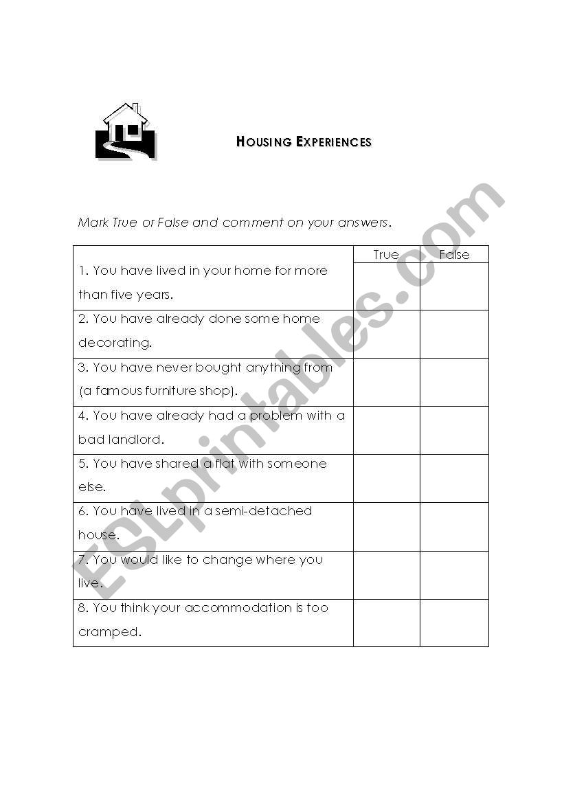 Conversation - Housing Experiences