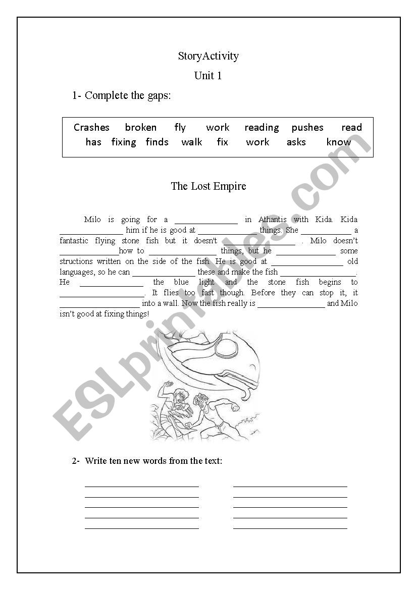 Story Activity worksheet