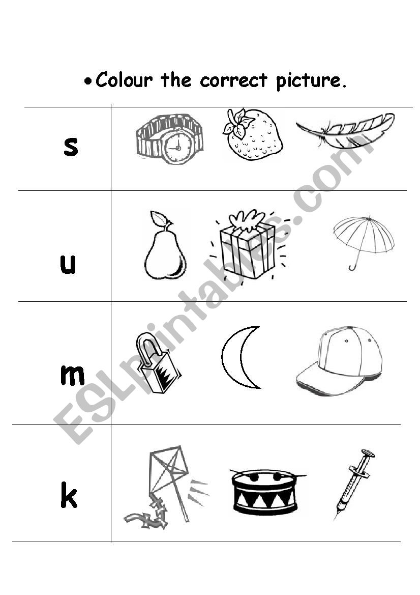 phonic worksheet