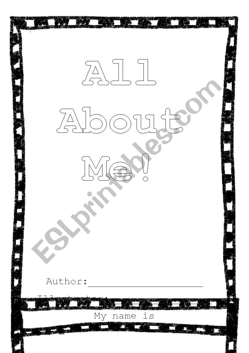 All About Me worksheet