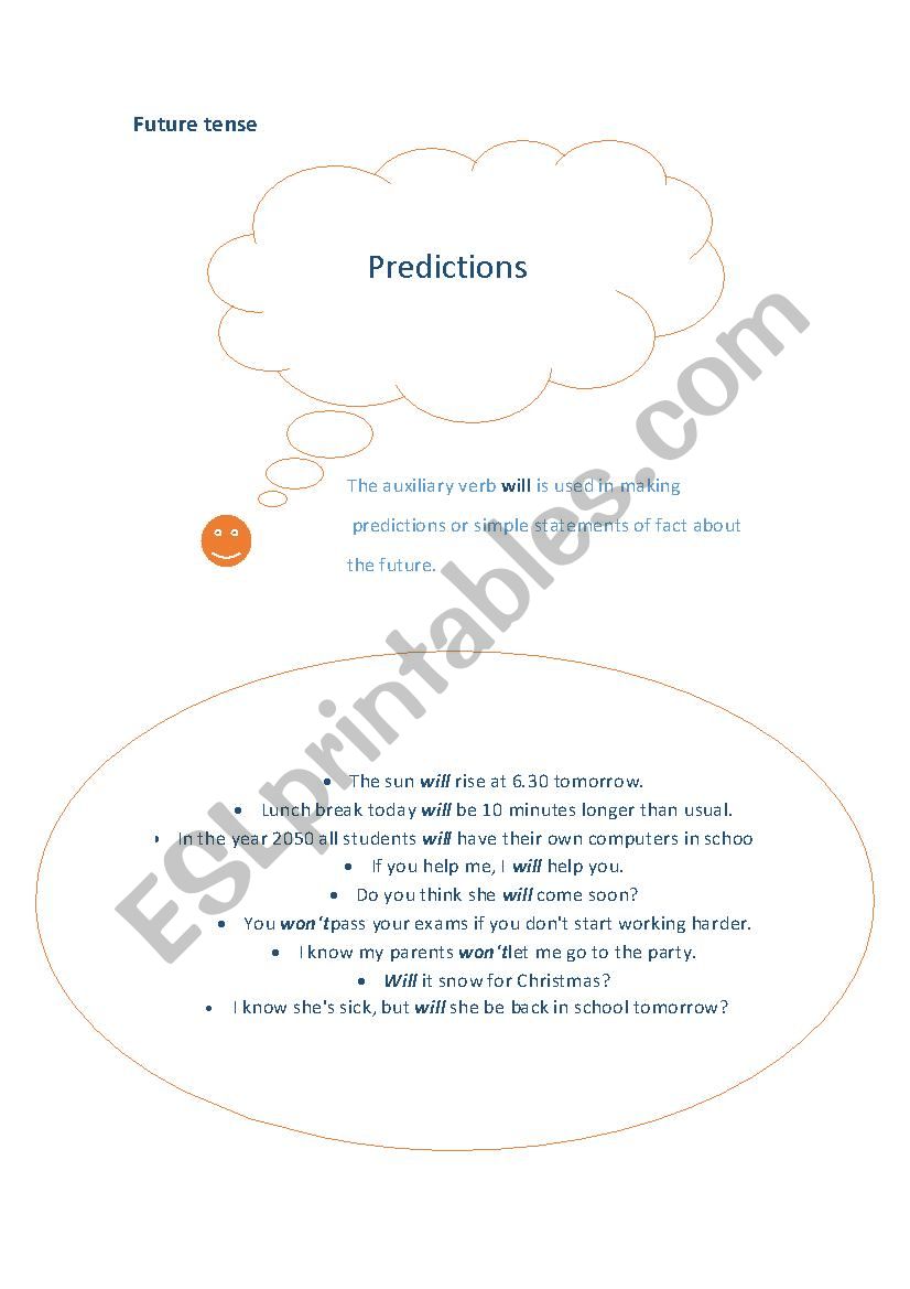 Future Tenses worksheet