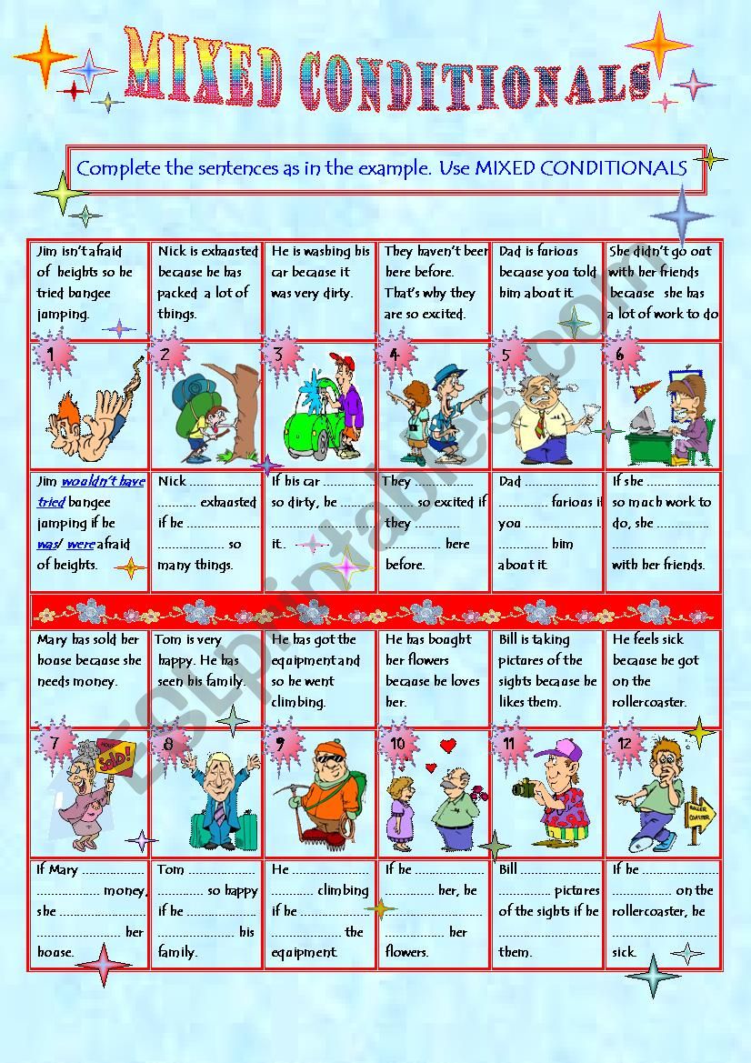 MIXED CONDITIONALS worksheet