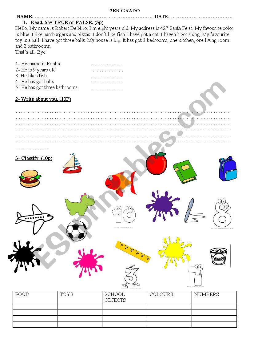 happy street 1 worksheet