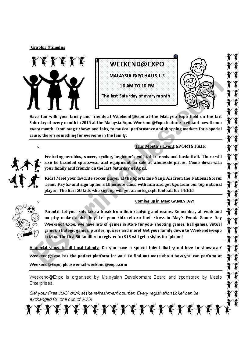 Graphic Stimulus worksheet