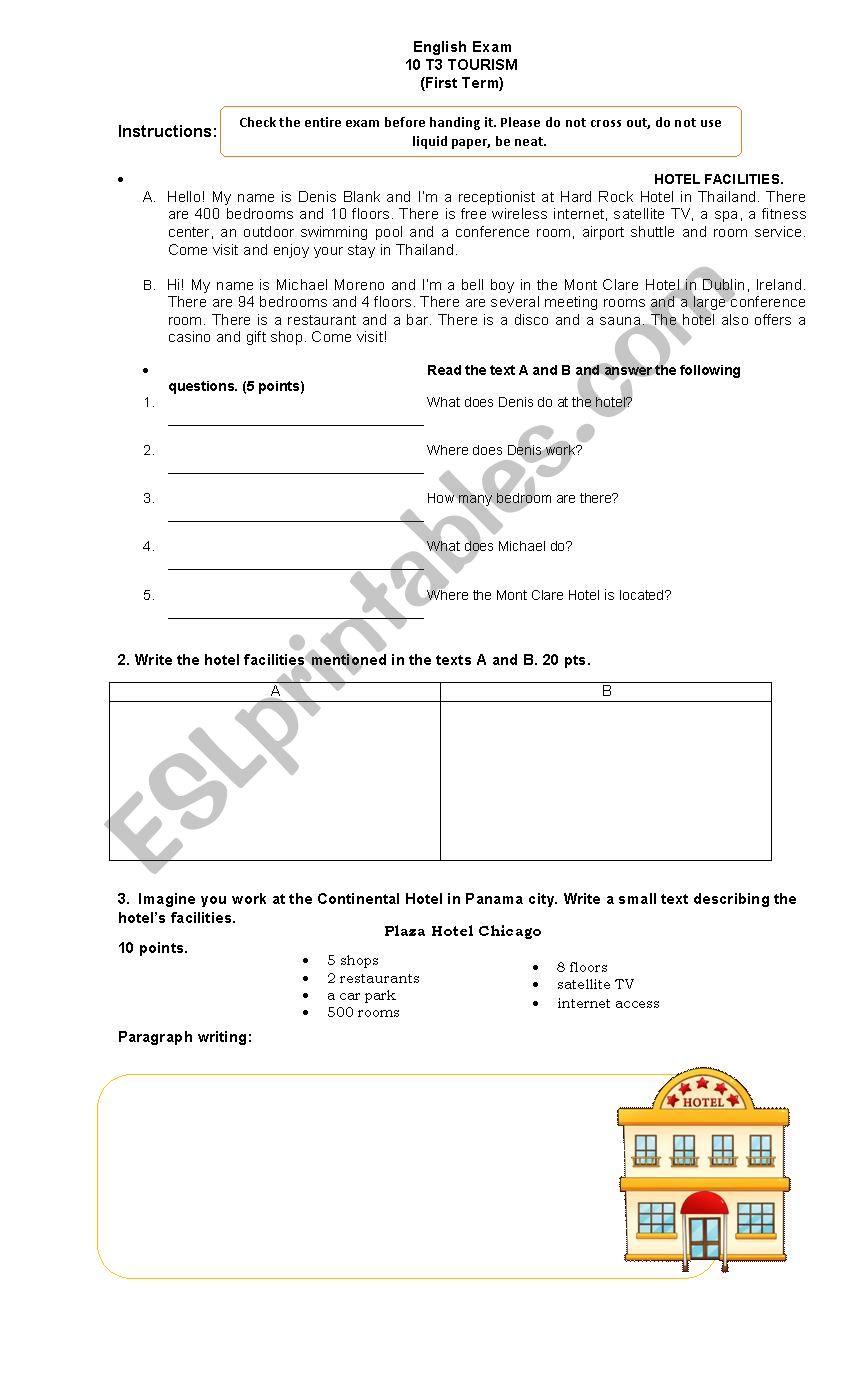 tourism grade 10 assessment