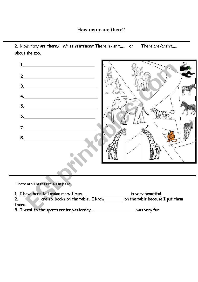 How many? worksheet