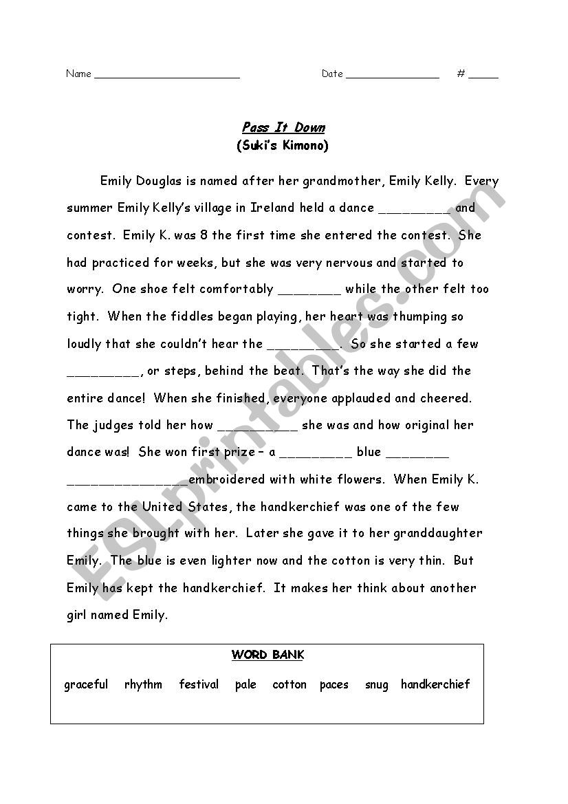 sikis kimono worksheet