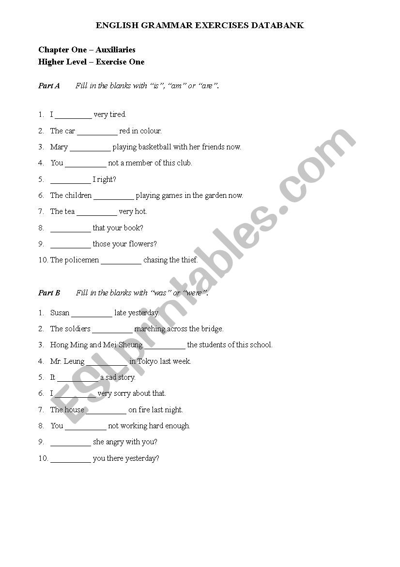 ENGLISH GRAMMAR EXERCISES DATA BANK - Modal Verbs Higher Level (Key Included) 