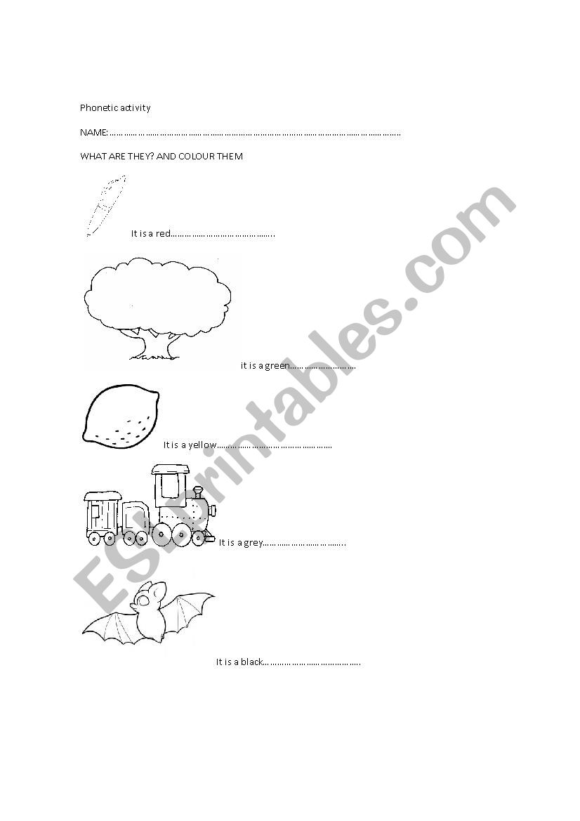 Phonetic activity for young learners