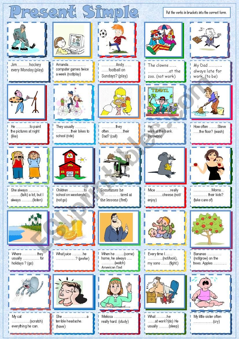 Present Simple worksheet