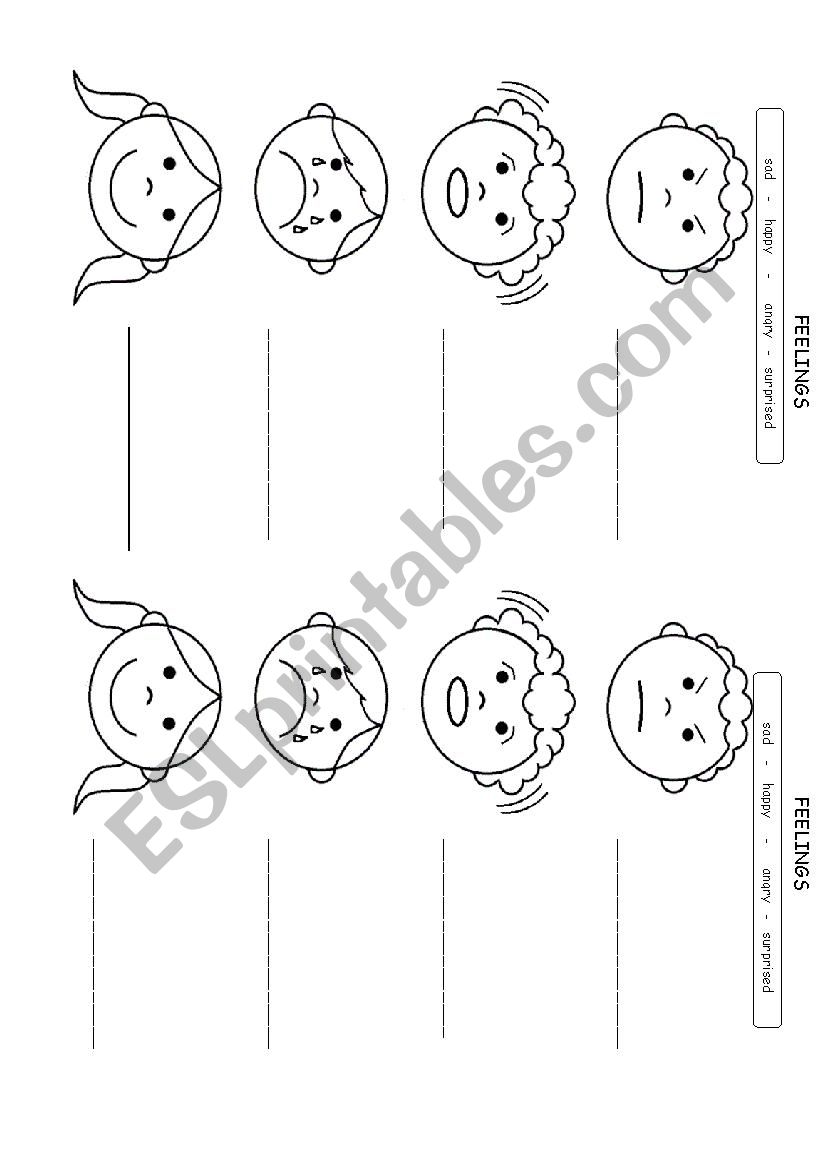 feelings worksheet