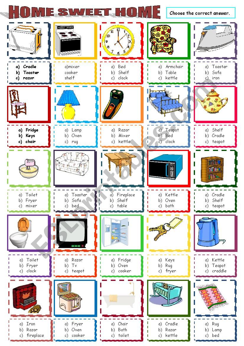 Home Sweet Home worksheet