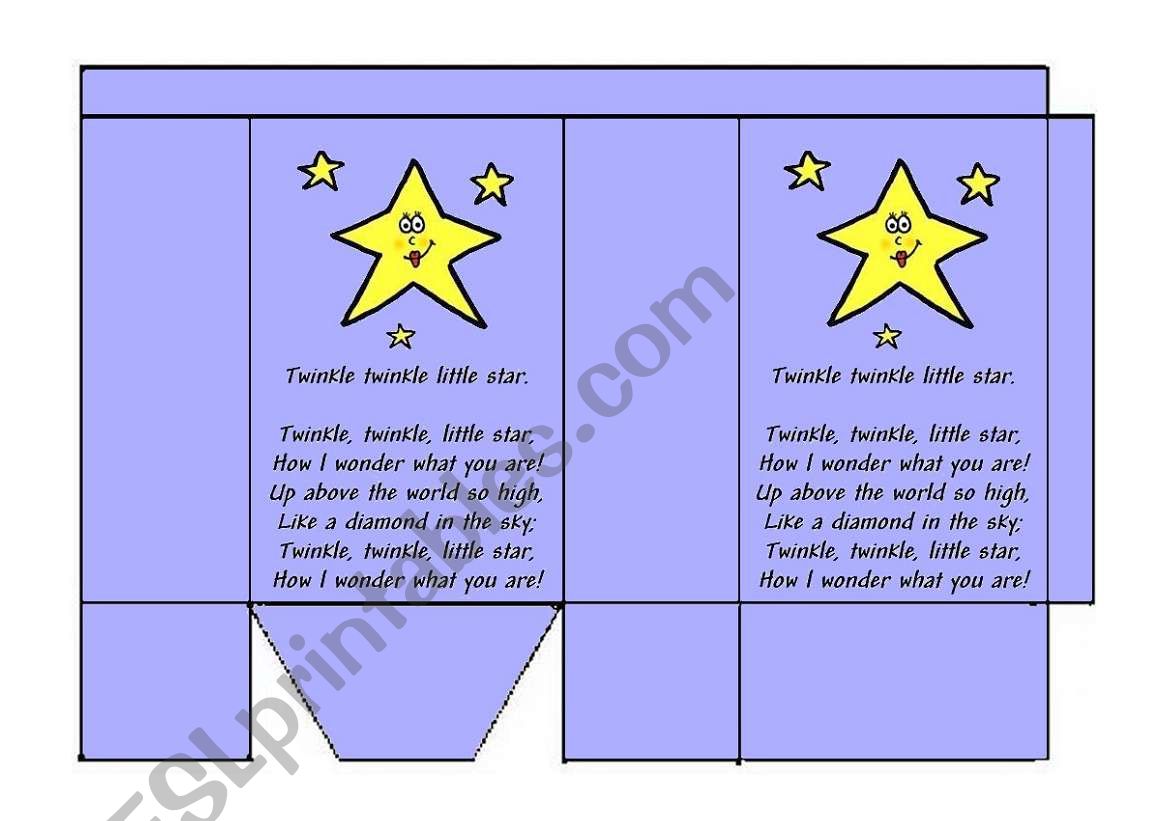 Twinkle Twinkle Little Star worksheet